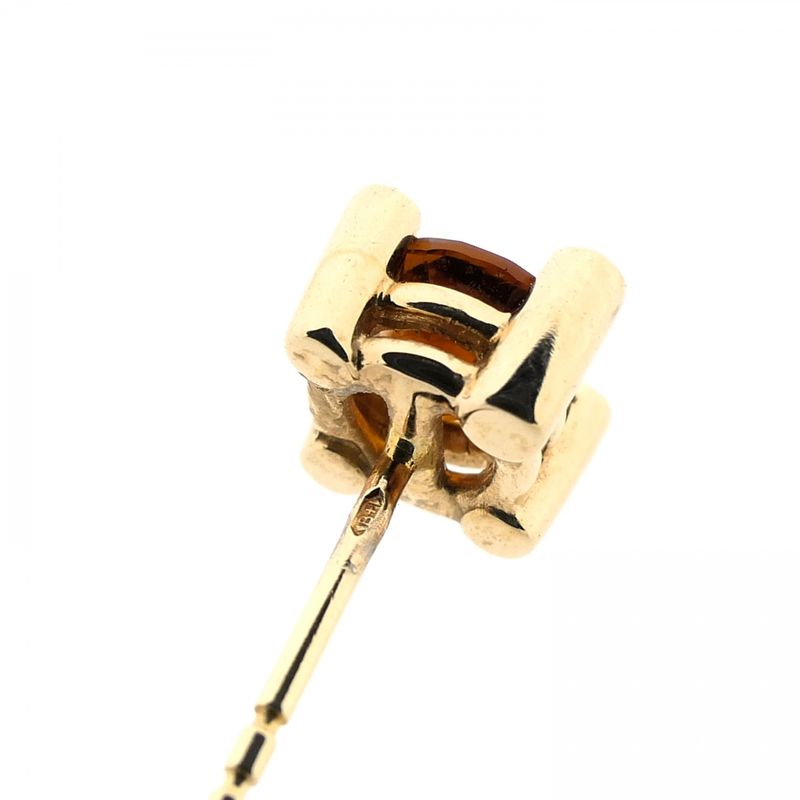 Image 5 of Bron Jewelry gold earrings with citrine and diamonds; 0.04 ct.