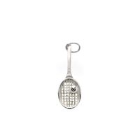 Silver charm; Tennis racket