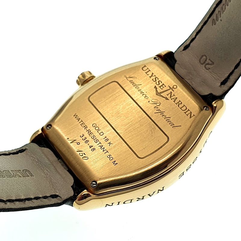 Image 12 of Ulysse Nardin Ludovico; 18k rose gold men's watch with perpetual calendar
