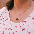 Image 4 of Vintage gold pendant with carnelian