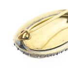 Image 9 of Antique gold brooch with diamonds and ruby approx. 0.81 ct.