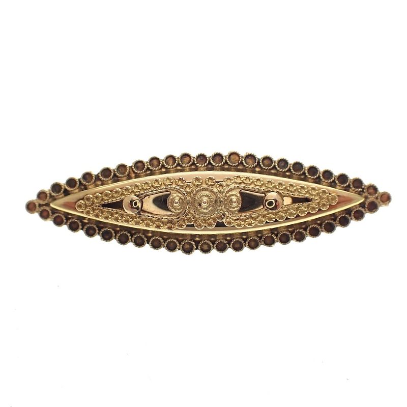 Image 1 of Vintage/antique gold brooch with filigree technique