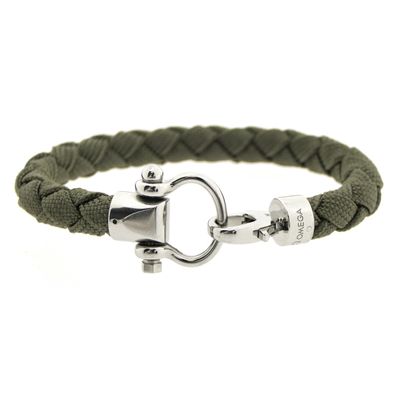 Image 1 of Omega Accessories; Sailing Bracelet; Khaki; Nylon; (M) 19cm