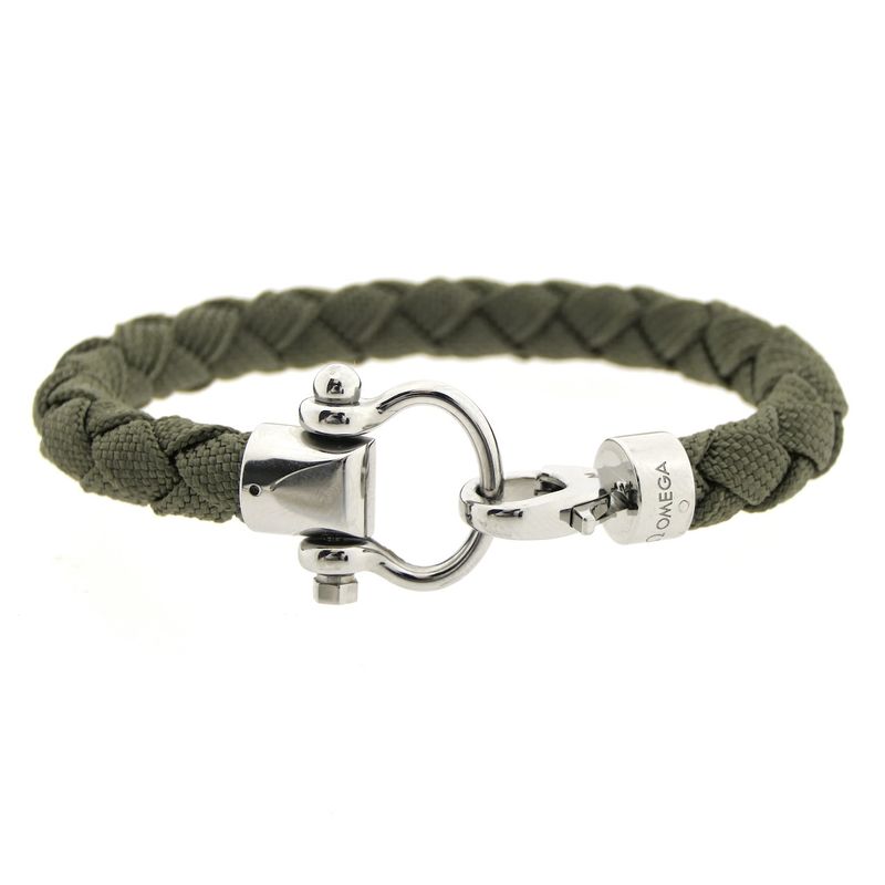 Image 1 of Omega Accessories; Sailing Bracelet; Khaki; Nylon; (M) 19cm