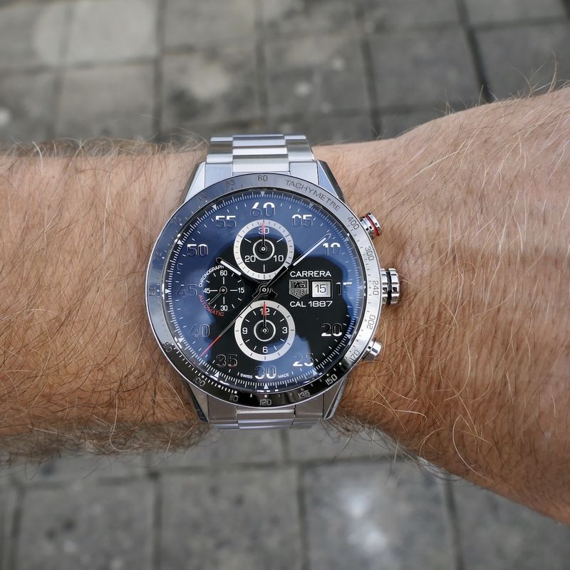 Image 19 of TAG Heuer Carrera Calibre 1887 CAR2A10-5; Chronograph men's watch