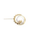 Image 7 of Two-tone gold brooch with pearl