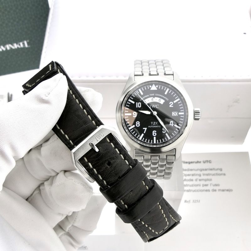 Image 16 of IWC Pilot UTC TZC Spitfire IW3251; Automatic men's watch with GMT