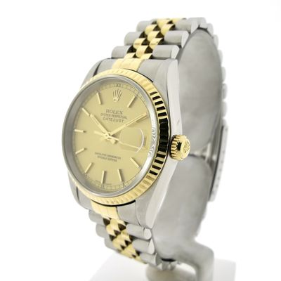 Image 2 of Rolex Datejust 16233; Automatic gold/steel watch
