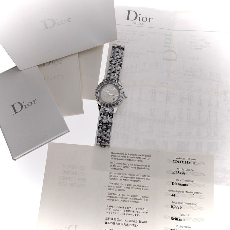 Afbeelding 15 van Dior Christal CD113113; Dames Horloge met Diamanten