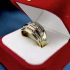 Image 10 of Gold robust ring with ruby ​​and diamond | 0.61 ct.