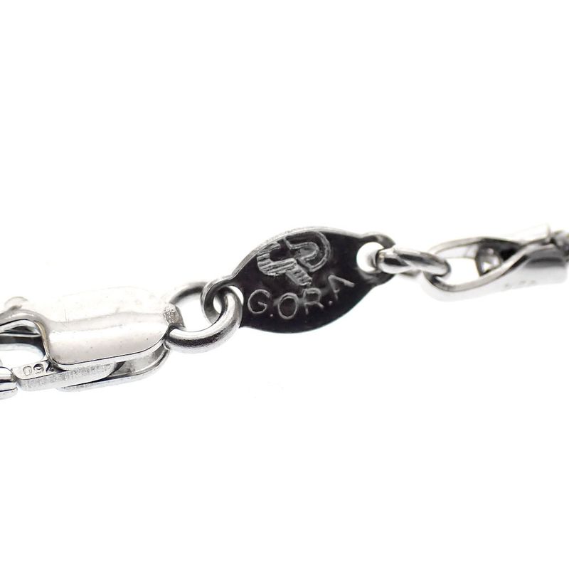 Image 5 of 18K white gold mesh necklace | 45 cm