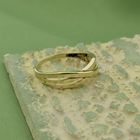 Image 2 of Gold crossover ring
