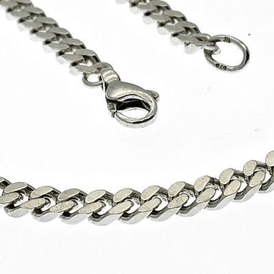 Image 2 of Silver gourmet link chain | 51.5 cm