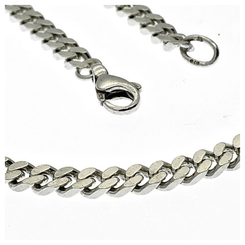 Image 2 of Silver gourmet link chain | 51.5 cm