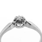 Image 3 of White gold solitaire ring with 0.06 ct diamond.