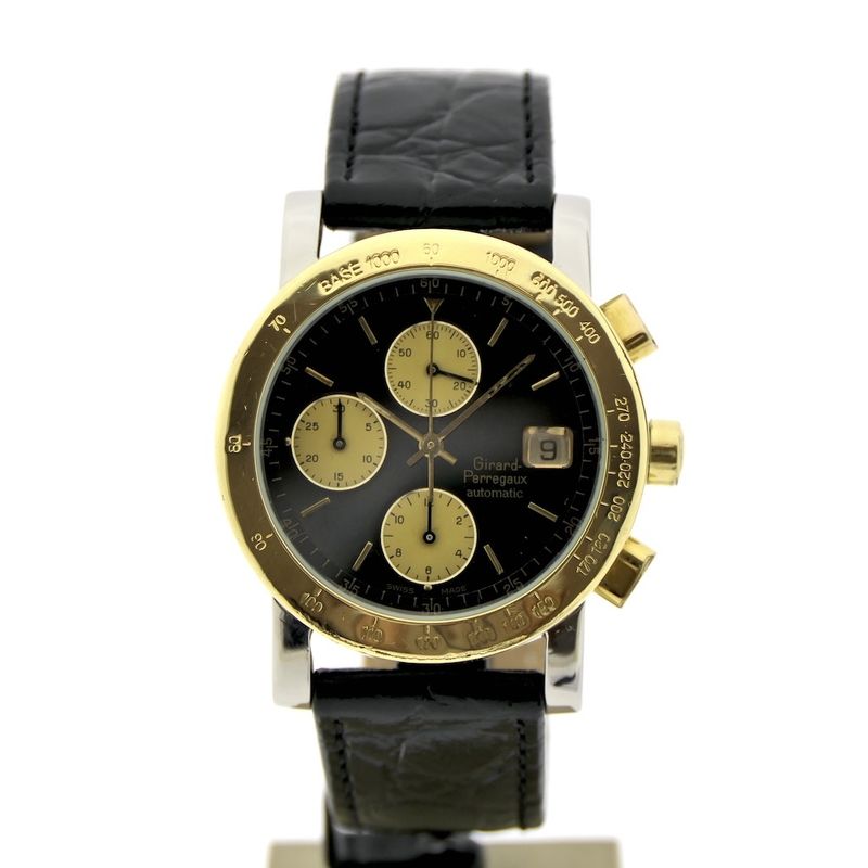 Image 1 of Girard Perregaux Chronograph 7000GBM; Automatic watch with 18k gold bezel