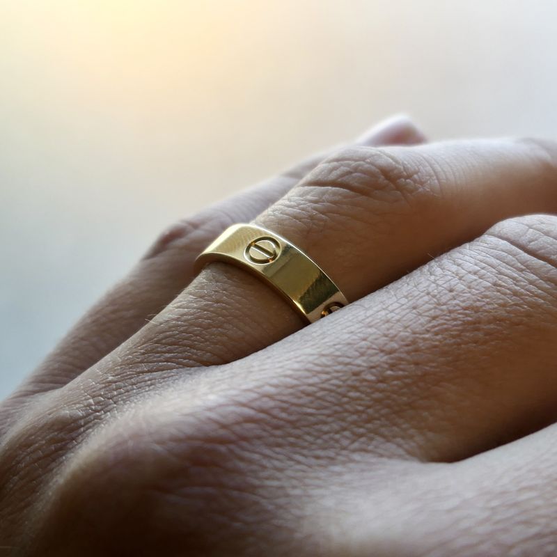 Image 13 of Gold Ring; Cartier
