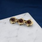 Afbeelding 2 van Vintage gouden broche met carneool