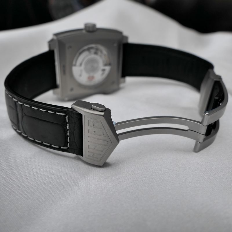 Image 18 of TAG Heuer Monaco Titan Special Edition (500 pieces); Chronograph men's watch