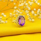 Image 2 of Gold ring with amethyst | Vintage