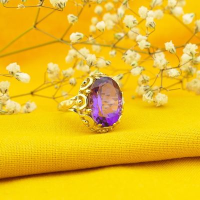 Image 2 of Gold ring with amethyst | Vintage