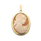 Image 1 of Vintage gold pendant with cameo
