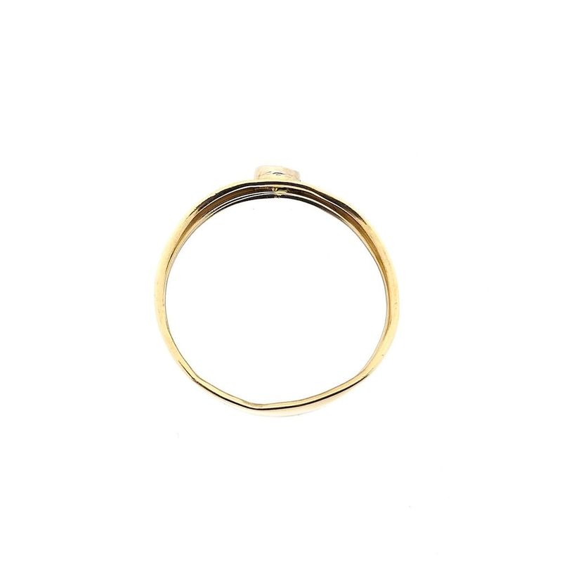 Image 5 of Bicolor Gold Ring with Zirconia