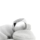 Image 7 of 18-karat white gold pavé ring set with 0.20 ct diamond