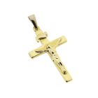 Image 8 of Gold pendant of a cross with corpus | INRI