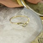 Image 2 of Gold subtle ring with zirconia stones