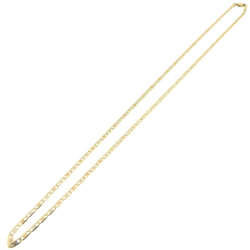 Image 7 of Tricolor gold navy link necklace | 51 cm