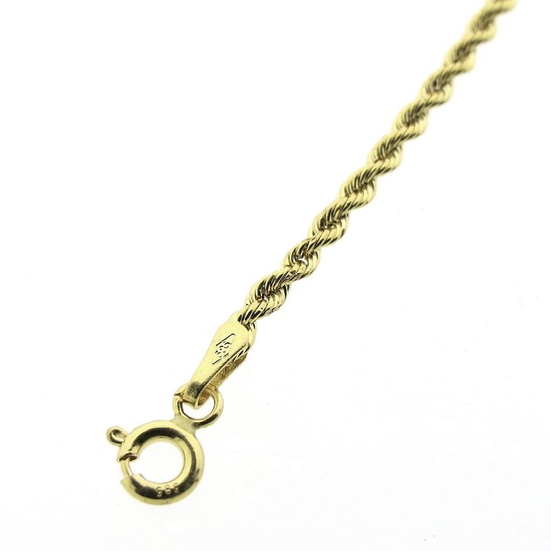 Image 4 of Gold twisted link chain | 55 cm