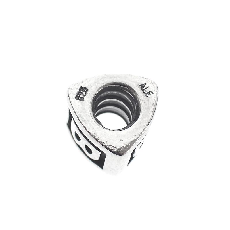 Image 3 of Pandora charm; Silver; Letter charm B
