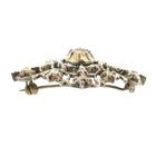 Afbeelding 9 van Zilveren Art-Nouveau broche gezet met roos geslepen diamanten