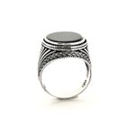 Image 3 of Silver bohemian signet ring with onyx