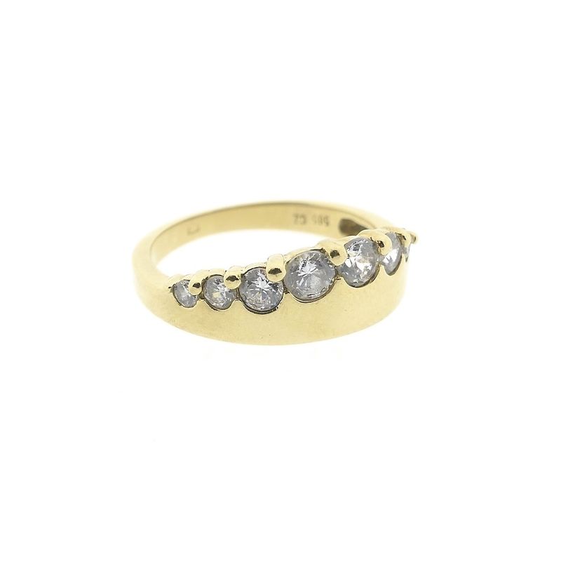 Image 6 of Gold ring with zirconia
