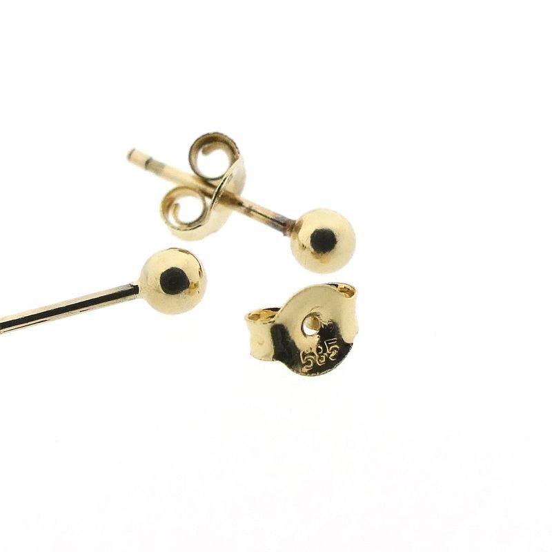 Image 5 of Gold stud earrings | Basic