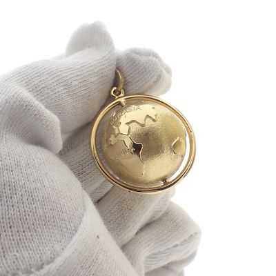 18 carat gold globe pendant Image 2 of 18 carat gold globe pendant