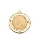 Image 1 of Gold pendant/brooch of a 10-guilder coin; Queen Wilhelmina 1925