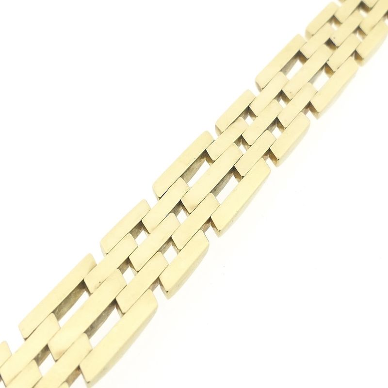 Image 8 of Gold Bismarck link bracelet