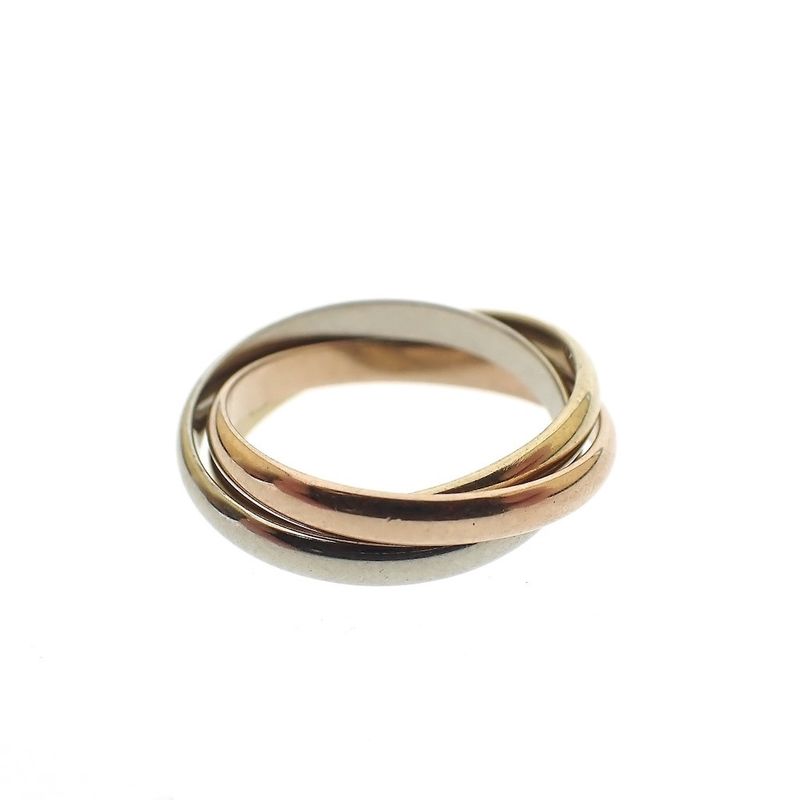 Image 5 of 18 ct. Tricolor gold trinity ring