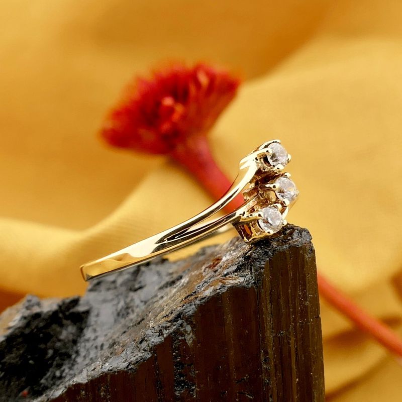Image 2 of Gold Ring with Zirconia