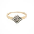 Image 7 of Gold entourage ring with diamonds | 0.25 ct.