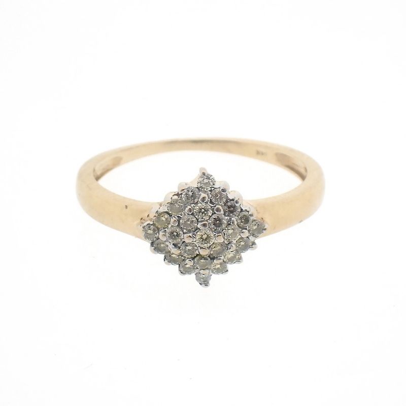 Image 7 of Gold entourage ring with diamonds | 0.25 ct.