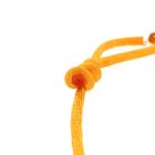 Image 4 of Forever Knots® Handmade Orange Satin Bracelet with Silver Link