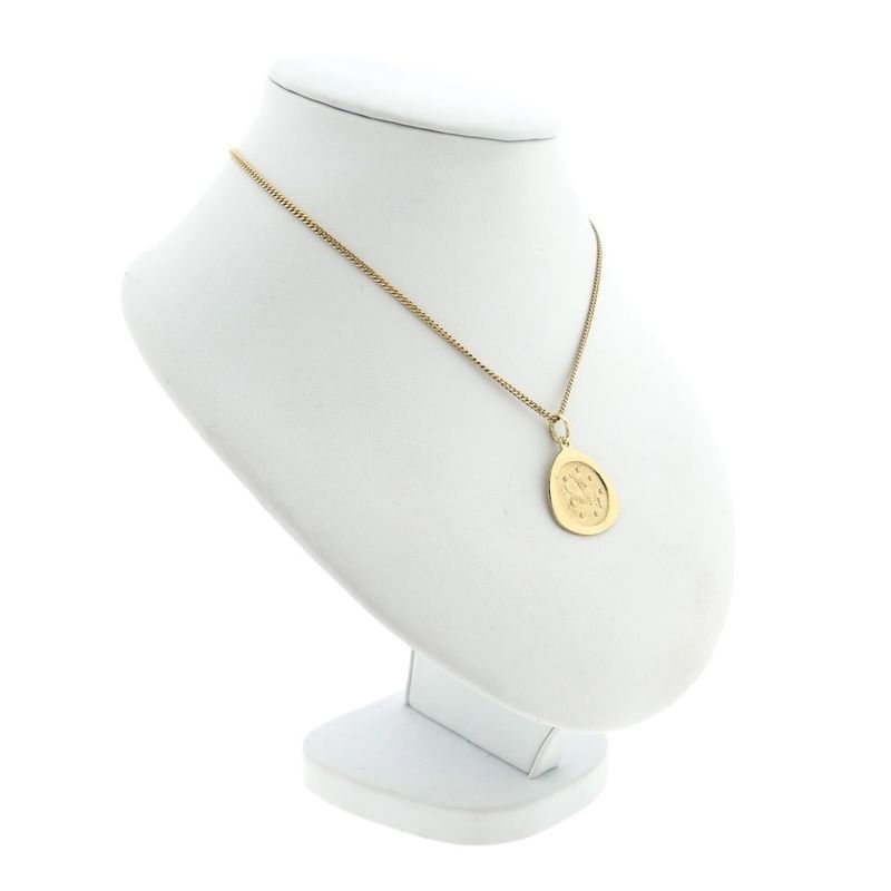 Image 6 of Gold zodiac sign pendant; Capricorn