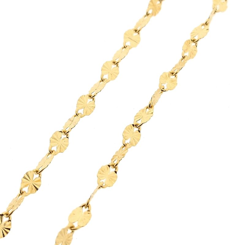 Image 6 of Gold Fantasy Link Necklace; 22 Karat; 45 cm