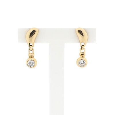 Image 1 of Gold Earrings with Zirconia