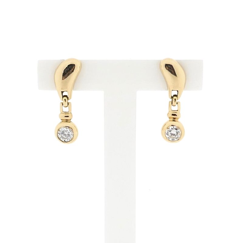 Image 1 of Gold Earrings with Zirconia
