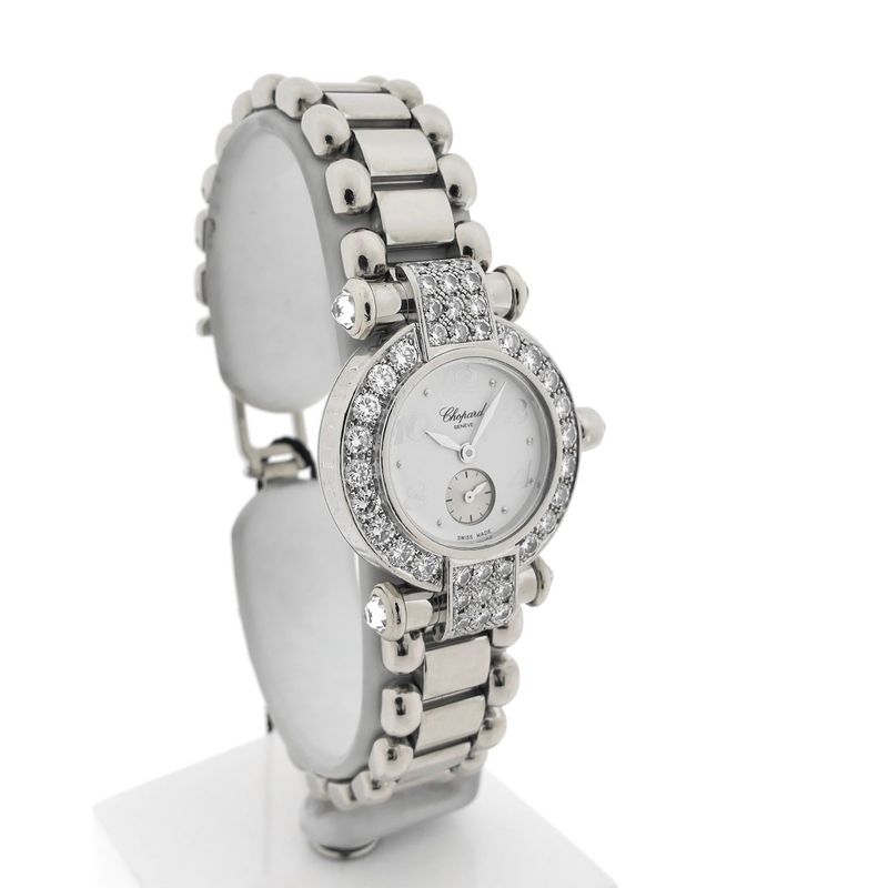 Image 3 of Chopard Imperiale 4156; Exclusive 18k White Gold Ladies Watch with Diamonds